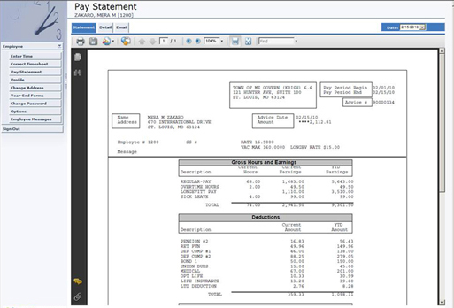 pay statement