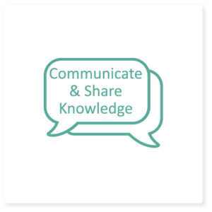 communicate & share knowledge